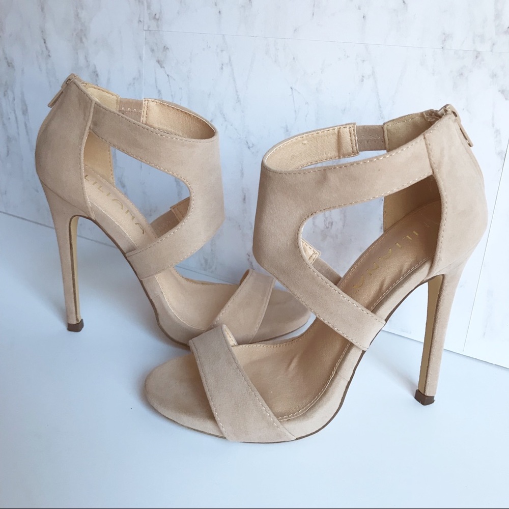 Liliana suede-like heels! Great condition!